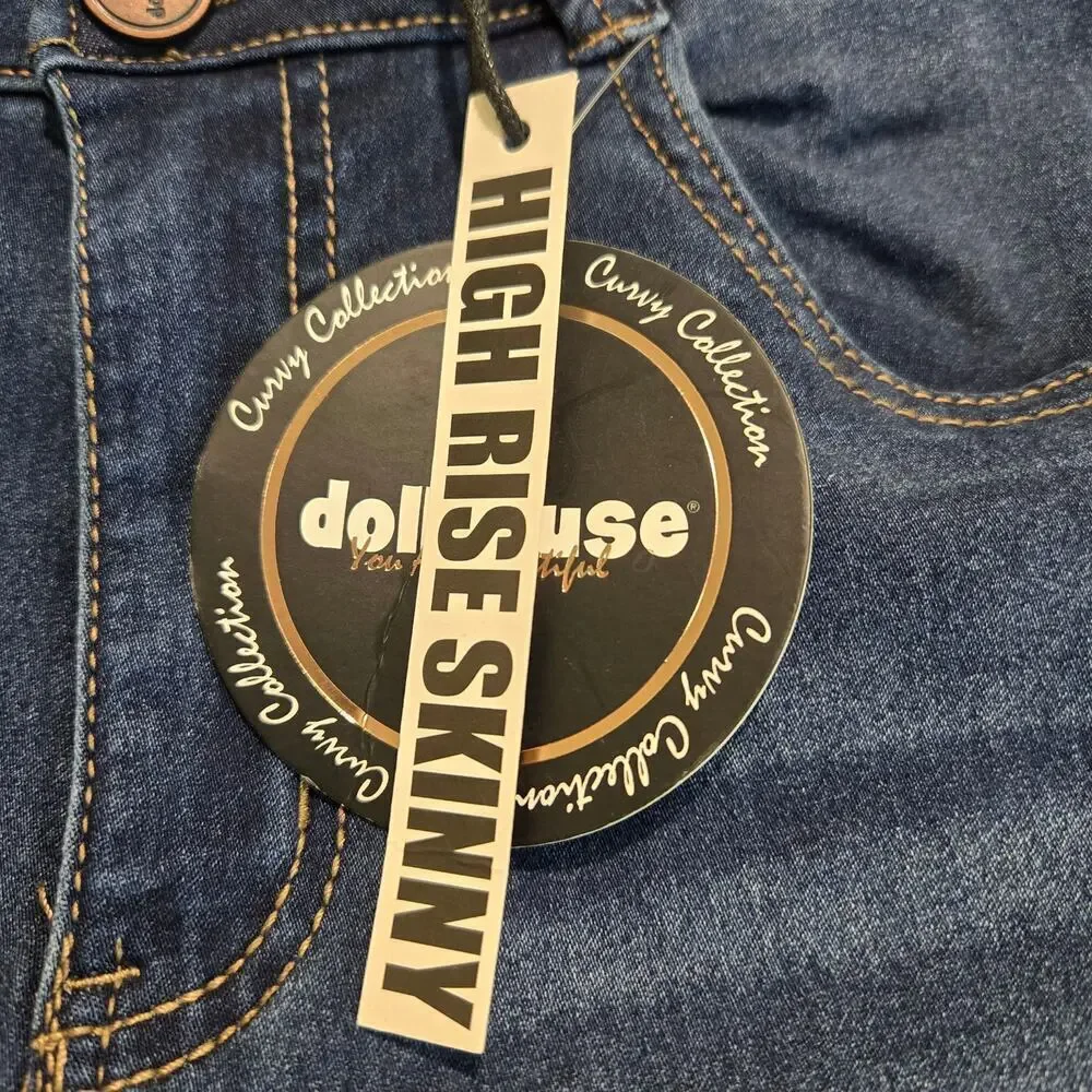 NWT Dollhouse High-rise Skinny Jeans Curvy Collection Girls Sz 7/8 28x29